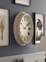 Newgate Clocks Notting Hill Roman Numeral Analogue Wall Clock, 44.5cm, Cream - thumbnail 4