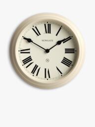 Newgate Clocks Notting Hill Roman Numeral Analogue Wall Clock, 44.5cm, Cream - thumbnail 1