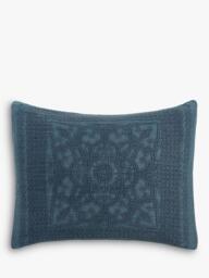 Pottery Barn Medallion Matelasse Quilted Bedding Indigo