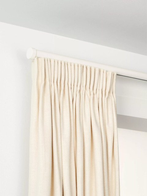 John Lewis Made to Order Select Gliding Curtain Pole with Stud Finial, Wall Fix, Dia.30mm - image 1