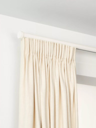 John Lewis Made to Order Select Gliding Curtain Pole with Stud Finial, Wall Fix, Dia.30mm - thumbnail 1