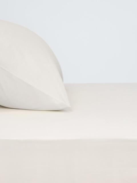John Lewis Egyptian Cotton Percale Easy Care 400 Thread Count Flat Sheet - image 1