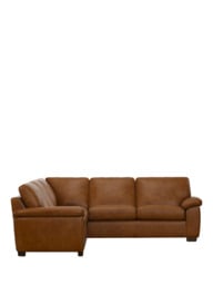 John Lewis Camden 5+ Seater Corner Leather Sofa, Dark Leg - thumbnail 3