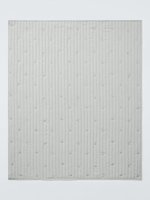 John Lewis Kids' Moon and Stars Embroidered Quilt, Grey - image 1