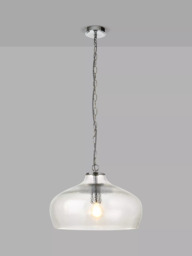 John Lewis Cartmel Textured Glass Pendant Ceiling Light - thumbnail 4