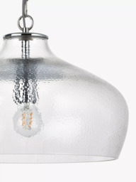 John Lewis Cartmel Textured Glass Pendant Ceiling Light - thumbnail 6