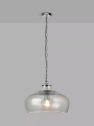 John Lewis Cartmel Textured Glass Pendant Ceiling Light - thumbnail 1