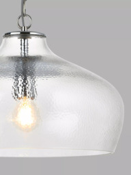 John Lewis Cartmel Textured Glass Pendant Ceiling Light - thumbnail 5