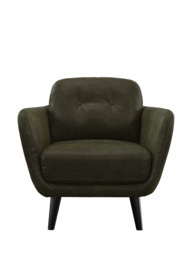 John Lewis Arlo Leather Armchair, Dark Leg - thumbnail 5