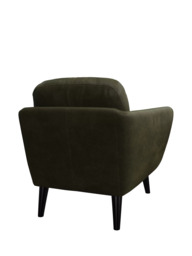John Lewis Arlo Leather Armchair, Dark Leg - thumbnail 4