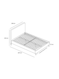 John Lewis Clyde Upholstered Bed Frame, Double - thumbnail 6