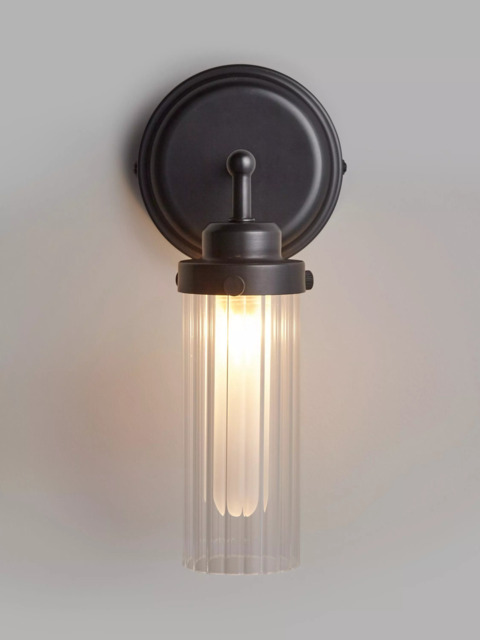 John Lewis Ribbed Glass Bathroom Wall Light - image 1