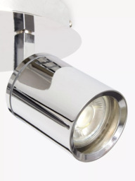 John Lewis Andorra LED 3 Arm Bathroom Ceiling Plate, Chrome - thumbnail 5