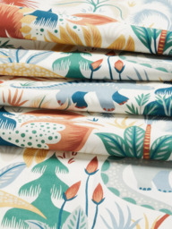 John Lewis Forest Dinosaur Print Pencil Pleat Blackout Children's Curtains, Multi - thumbnail 6