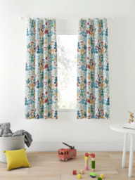 John Lewis Forest Dinosaur Print Pencil Pleat Blackout Children's Curtains, Multi - thumbnail 4