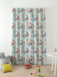 John Lewis Forest Dinosaur Print Pencil Pleat Blackout Children's Curtains, Multi - thumbnail 5