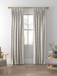 Laura Ashley Willow Leaf Made to Measure Curtains or Roman Blind, Natural - thumbnail 5