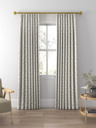 Laura Ashley Willow Leaf Made to Measure Curtains or Roman Blind, Natural - thumbnail 3