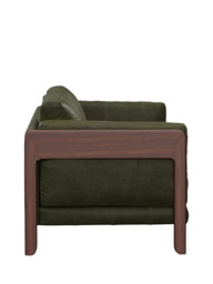 John Lewis Nest Large 3 Seater Leather Sofa, Dark Leg - thumbnail 2