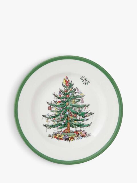 Spode Christmas Tree Earthenware Side Plate, 20cm, Green - image 1