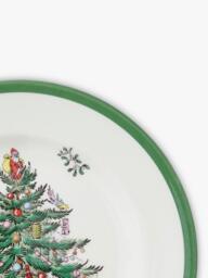Spode Christmas Tree Earthenware Side Plate, 20cm, Green - thumbnail 3