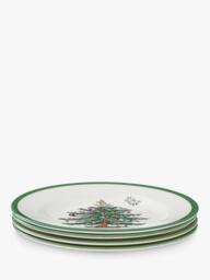 Spode Christmas Tree Earthenware Side Plate, 20cm, Green - thumbnail 4