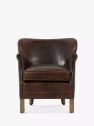 Halo Cosy Leather Armchair, London Leather Cognac - thumbnail 1