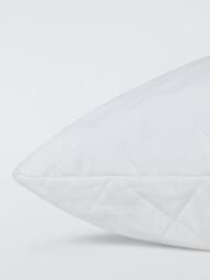 John Lewis Natural Cotton Quilted Standard Pillow Protector - thumbnail 2