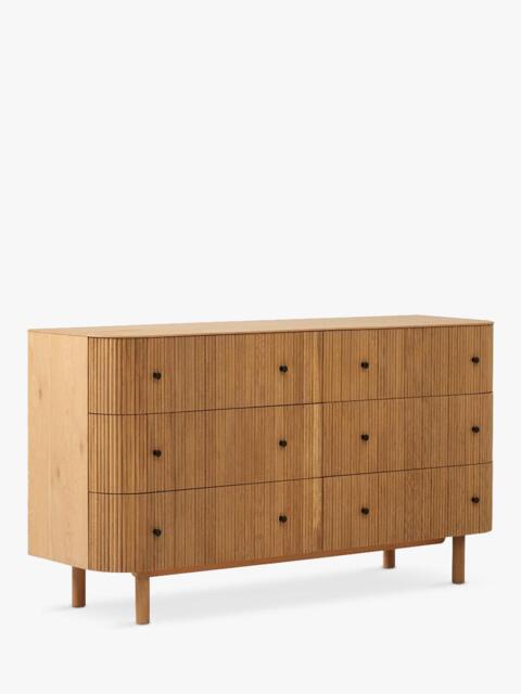 west elm Ellington 6 Drawer Chest of Drawers, Oak Veneer - image 1