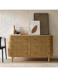 west elm Ellington 6 Drawer Chest of Drawers, Oak Veneer - thumbnail 4