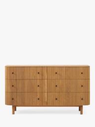 west elm Ellington 6 Drawer Chest of Drawers, Oak Veneer - thumbnail 5