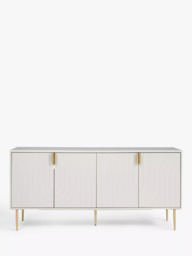 "John Lewis Harvard TV Stand Sideboard for TVs up to 75"", Light Grey" - thumbnail 3