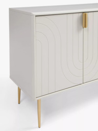 "John Lewis Harvard TV Stand Sideboard for TVs up to 75"", Light Grey" - thumbnail 2