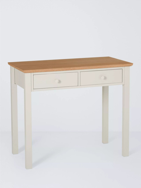 John Lewis Wilton 2 Drawer Desk, Linen - image 1