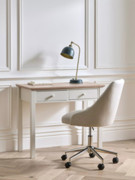 John Lewis Wilton 2 Drawer Desk, Linen - thumbnail 2