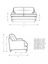 G Plan Vintage Seventy The Two Small 2 Seater Sofa, Dark Leg - thumbnail 2