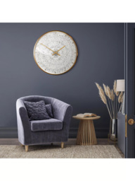 Thomas Kent Dandelion Analogue Wall Clock, 75cm, Gold - thumbnail 2