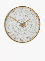 Thomas Kent Dandelion Analogue Wall Clock, 75cm, Gold - thumbnail 1