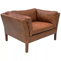 Halo Groucho Leather Armchair - thumbnail 4