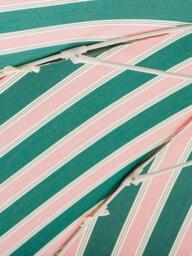 Business & Pleasure Co. Club Umbrella Striped Garden Parasol, 2m, Bistro Green - thumbnail 2
