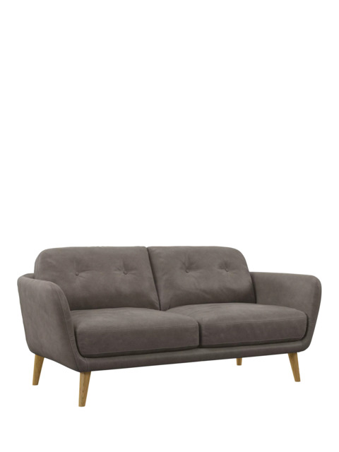 John Lewis Arlo Medium 2 Seater Leather Sofa, Light Leg - image 1