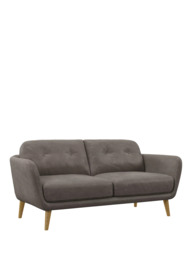 John Lewis Arlo Medium 2 Seater Leather Sofa, Light Leg - thumbnail 1