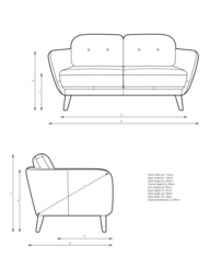 John Lewis Arlo Medium 2 Seater Leather Sofa, Light Leg - thumbnail 2
