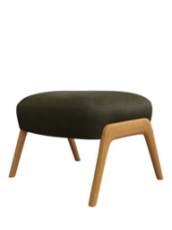 John Lewis Hendricks Leather Footstool, Light Leg - thumbnail 4