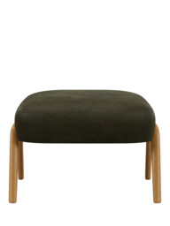 John Lewis Hendricks Leather Footstool, Light Leg - thumbnail 5