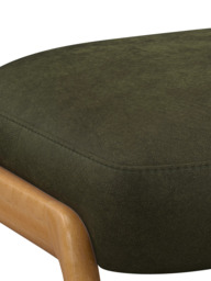 John Lewis Hendricks Leather Footstool, Light Leg - thumbnail 6
