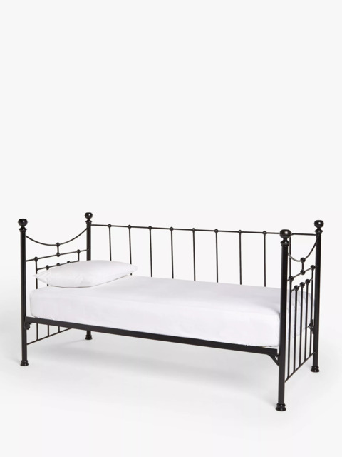 Wrought Iron And Brass Bed Co. Lily Iron Day Bed Frame, Single - image 1