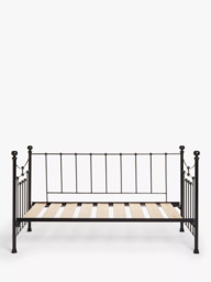 Wrought Iron And Brass Bed Co. Lily Iron Day Bed Frame, Single - thumbnail 3