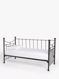 Wrought Iron And Brass Bed Co. Lily Iron Day Bed Frame, Single - thumbnail 1