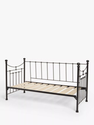 Wrought Iron And Brass Bed Co. Lily Iron Day Bed Frame, Single - thumbnail 2